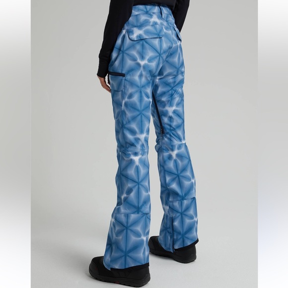 Burton Gloria Blue Dailola Shibori Snow Pants Size XL - Picture 2 of 16